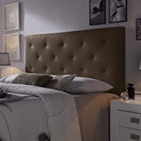 Cabecero tapizado Rombo 140X60 cm Chocolate- para Cama de 135 cm- Acolchado con Espuma- 8 cm de Grosor- Incluye herrajes…